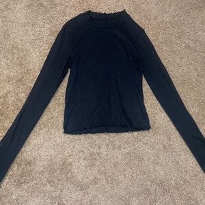 Long Sleeve Black American Eagle Shirt Small